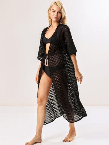 Kimono Duster Long Sleeve Beach Cover Up